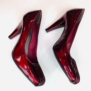 Matisse Pumps, Patent Leather Candy Apple Red, Made In Brazil, Sz 8.5